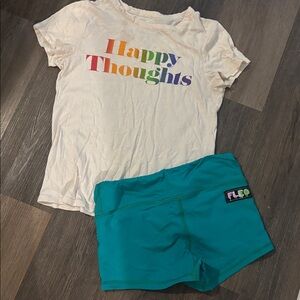 Chaser Happy Thoughts Colorful Font T-shirt - sz S